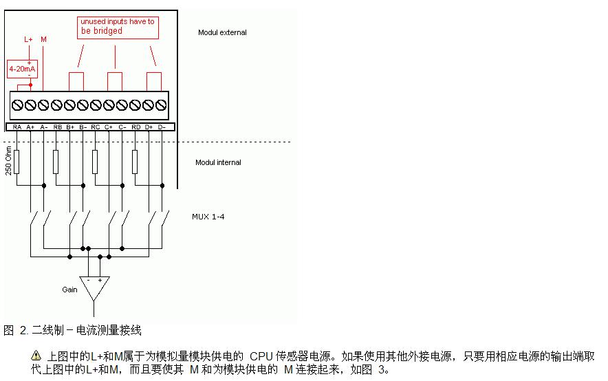 回复:em231如何与二线制传感器相连