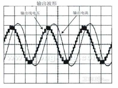 变频器输出电压及电流波形图如图