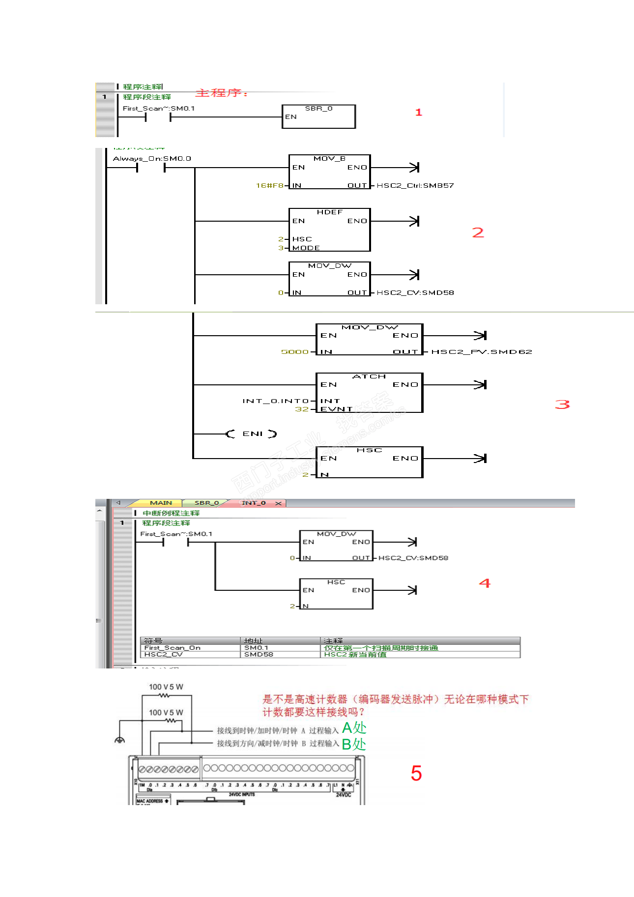 用编码器接入200SMART输入点不计数(附图)-